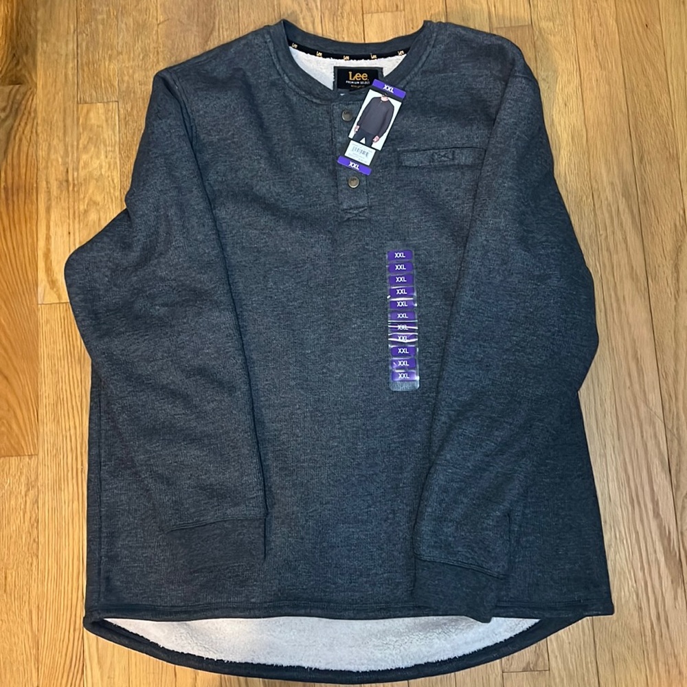 NWT Men’s Lee Outdoor Henley - Sherpa Lined - size XXL